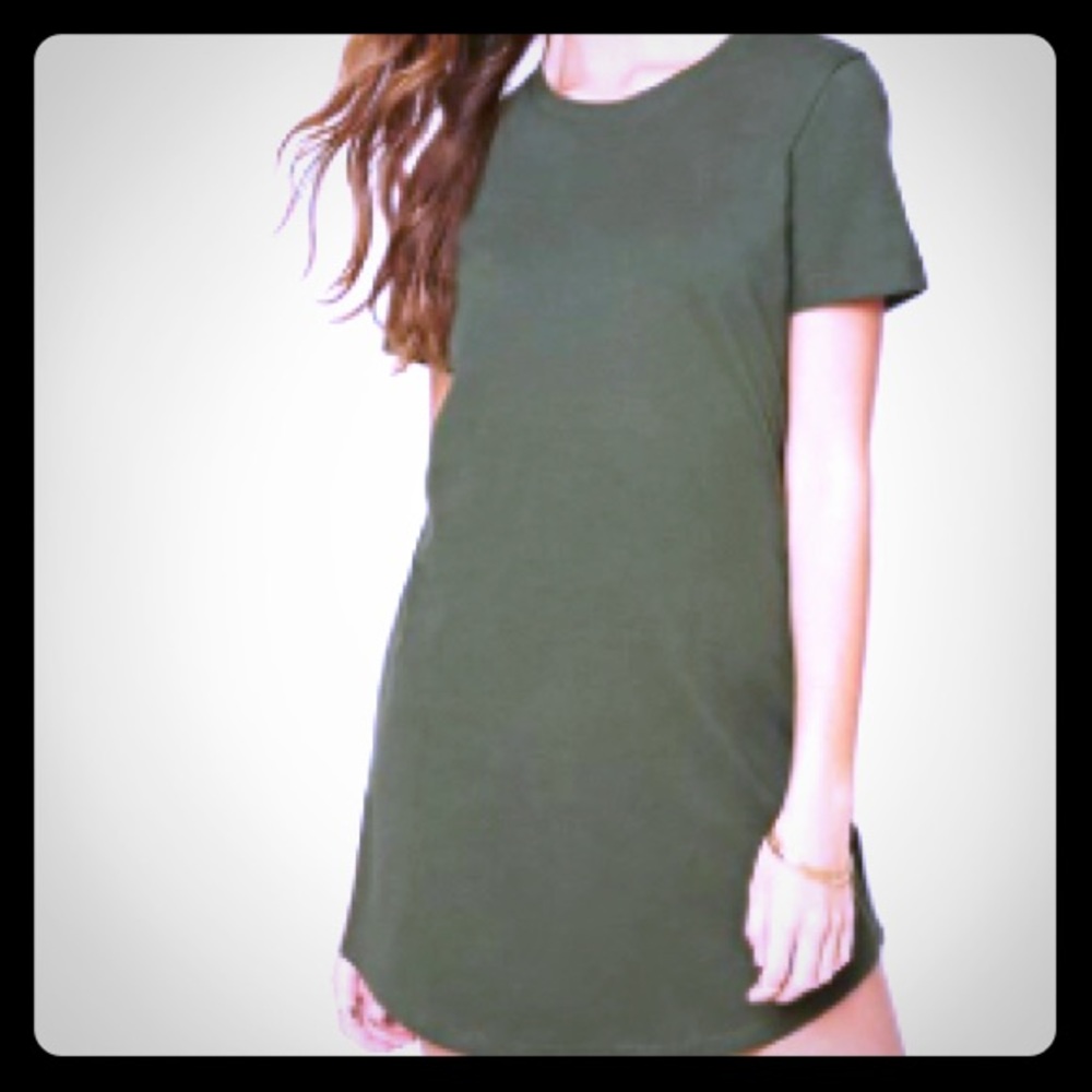 ⭐️4/$25 Forever 21 Dark Green T Shirt Dress